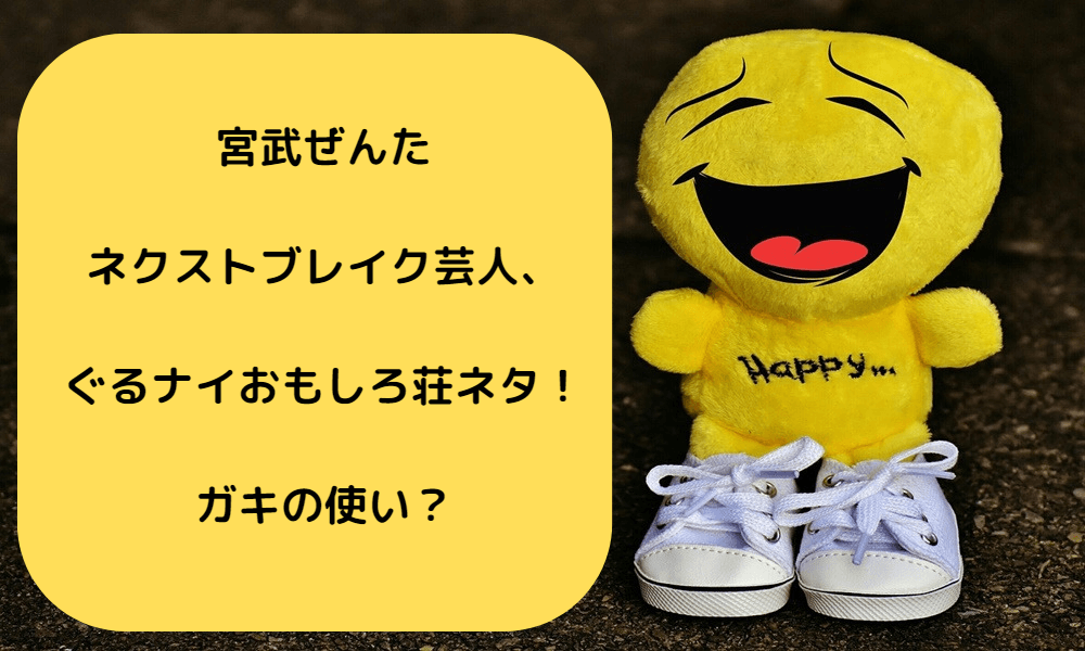 宮武ぜんたネクストブレイク芸人、ぐるナイおもしろ荘ネタ!ガキの使い? | ちょい☆知識